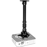 Duronic PB04XL Soporte para Proyector de Techo y Pared - Universal y Articulado – Palo Extensible - Carga Máx 13-6 kg…